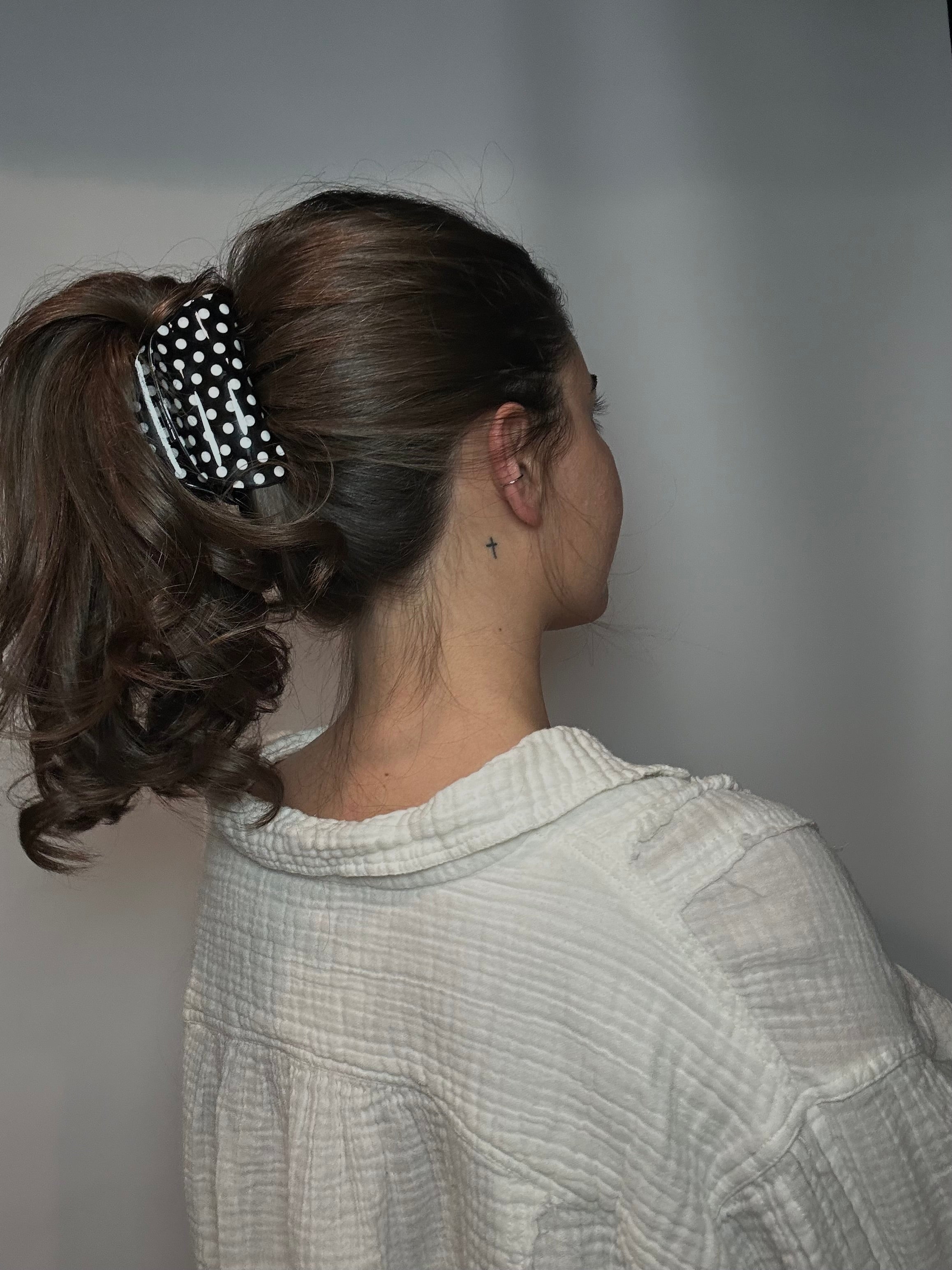 Polka Dot Claw Clip