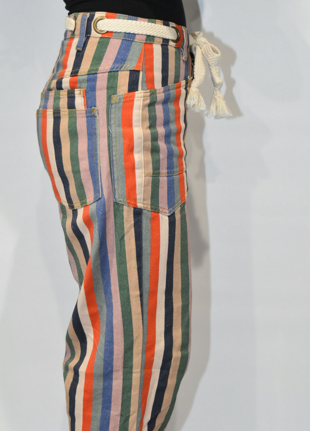 Rustic Painted Barrel Jeans