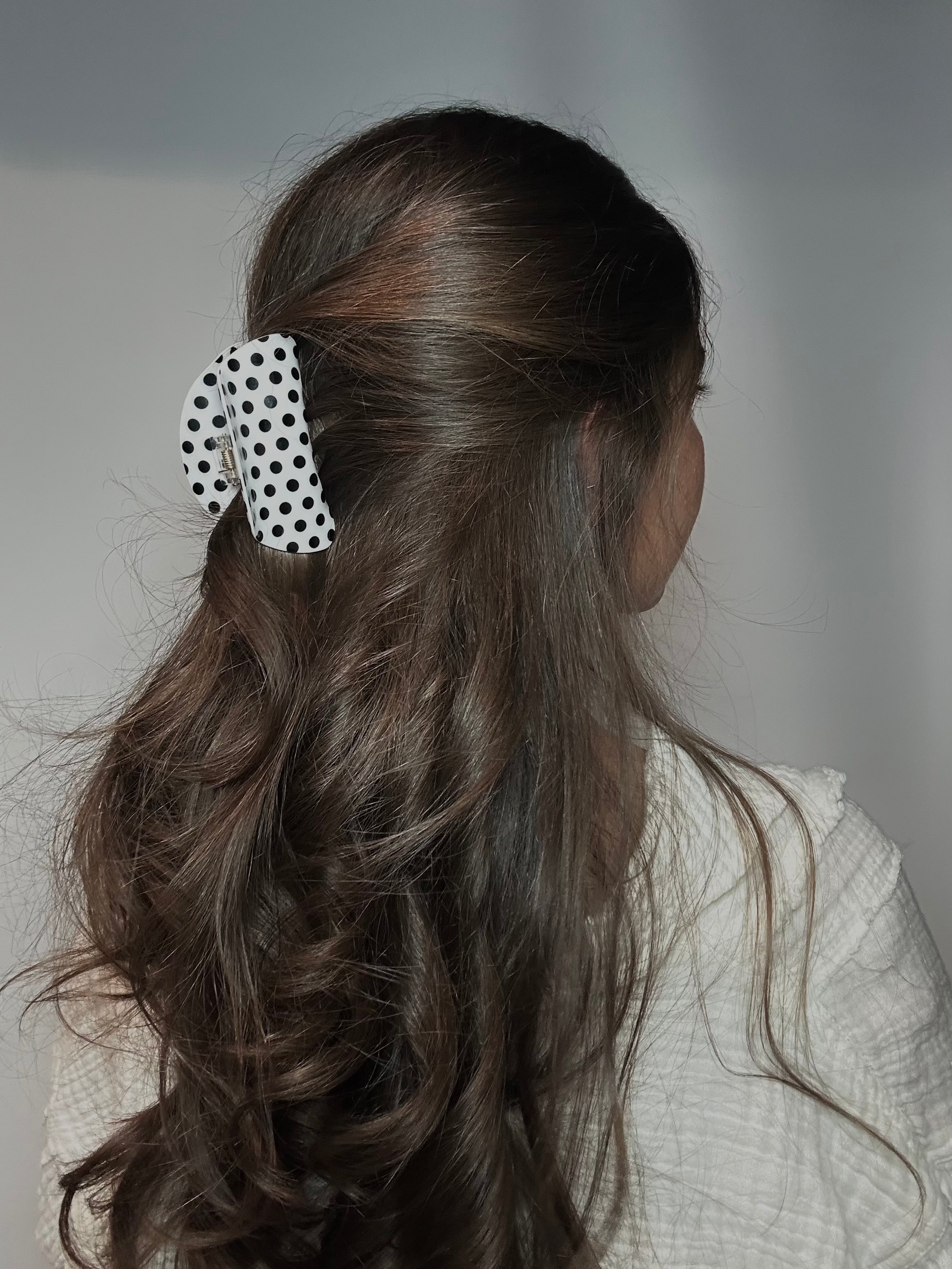 Polka Dot Claw Clip