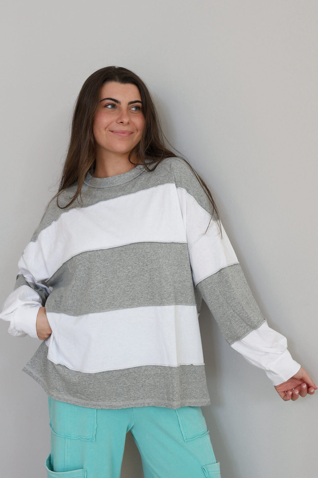Grey Area Oversized Long Sleeve