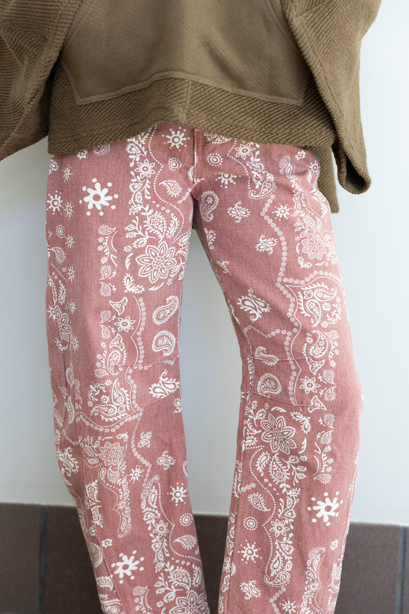 Pink Paisley Pants