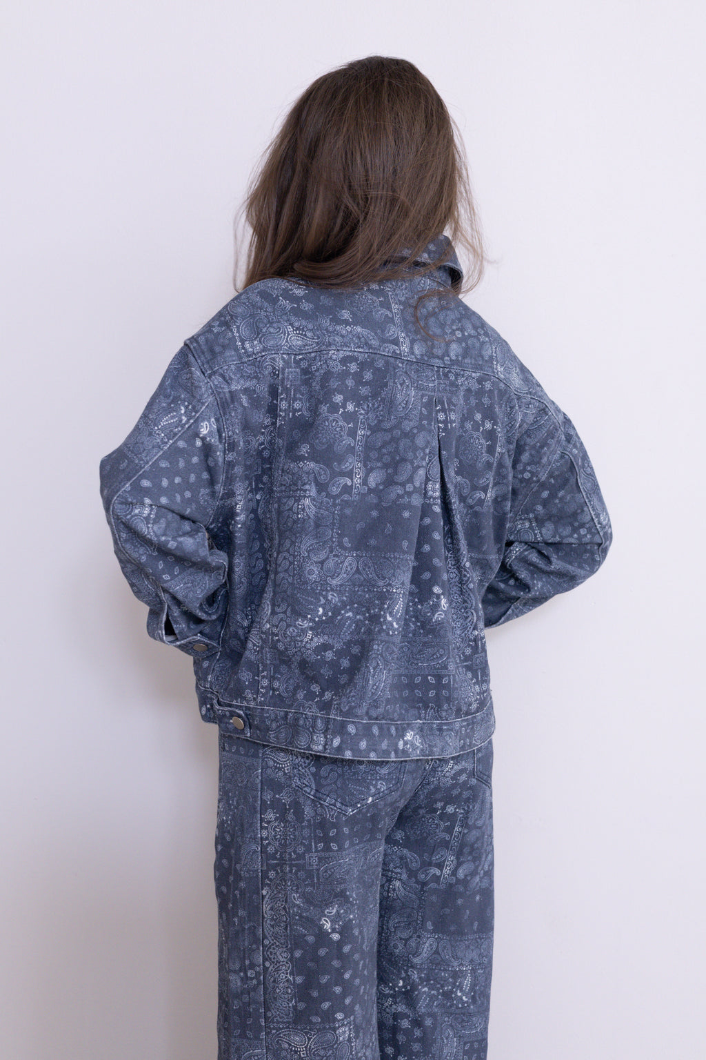 Navy Paisley Jacket
